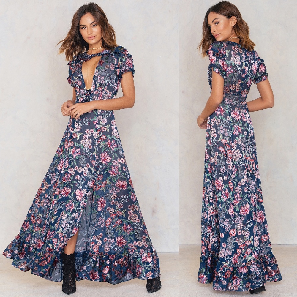 NEW! For Love and Lemons Flora Maxi